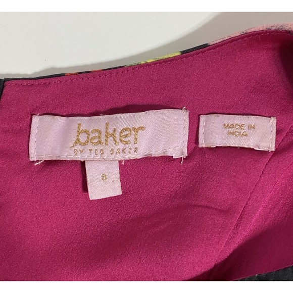 Baker by Ted Baker Dress Girls 8 M Kids Youth Floral Roses Fit And Flare Fancy - Picture 11 of 11